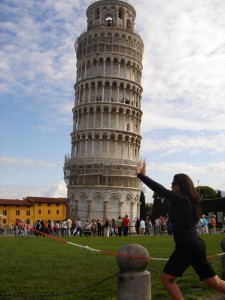 as hard as I tried, I couldn’t straighten Pisa…