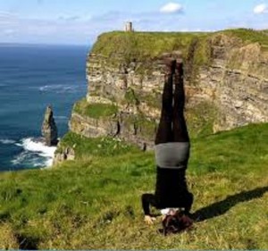 The Cliffs of Moher in Ireland…it’s illegal to climb the fence and get this close to the edge…so guess who had to do it.